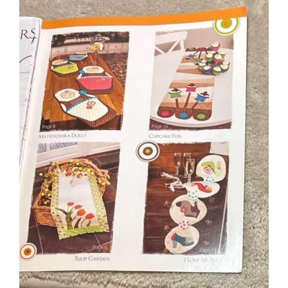 My Runners Keep Going Disa Designs Pattern Book 12 Table Runner Pattern Quilting - Picture 7 of 7